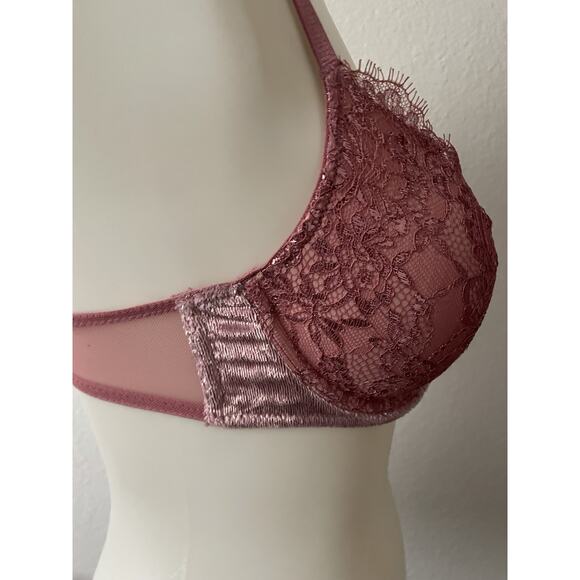 Victoria's Secret Bra Lingerie Push Up Lace Eyelash Velvet - Picture 6 of 11